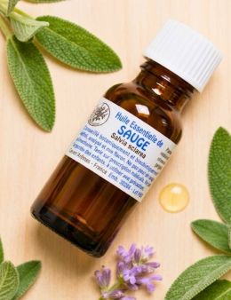 Huile essentielle de Sauge 20 ml avec Compte-gouttes