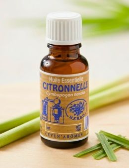 Huile essentielle de Citronnelle 20 mL avec Compte-Gouttes