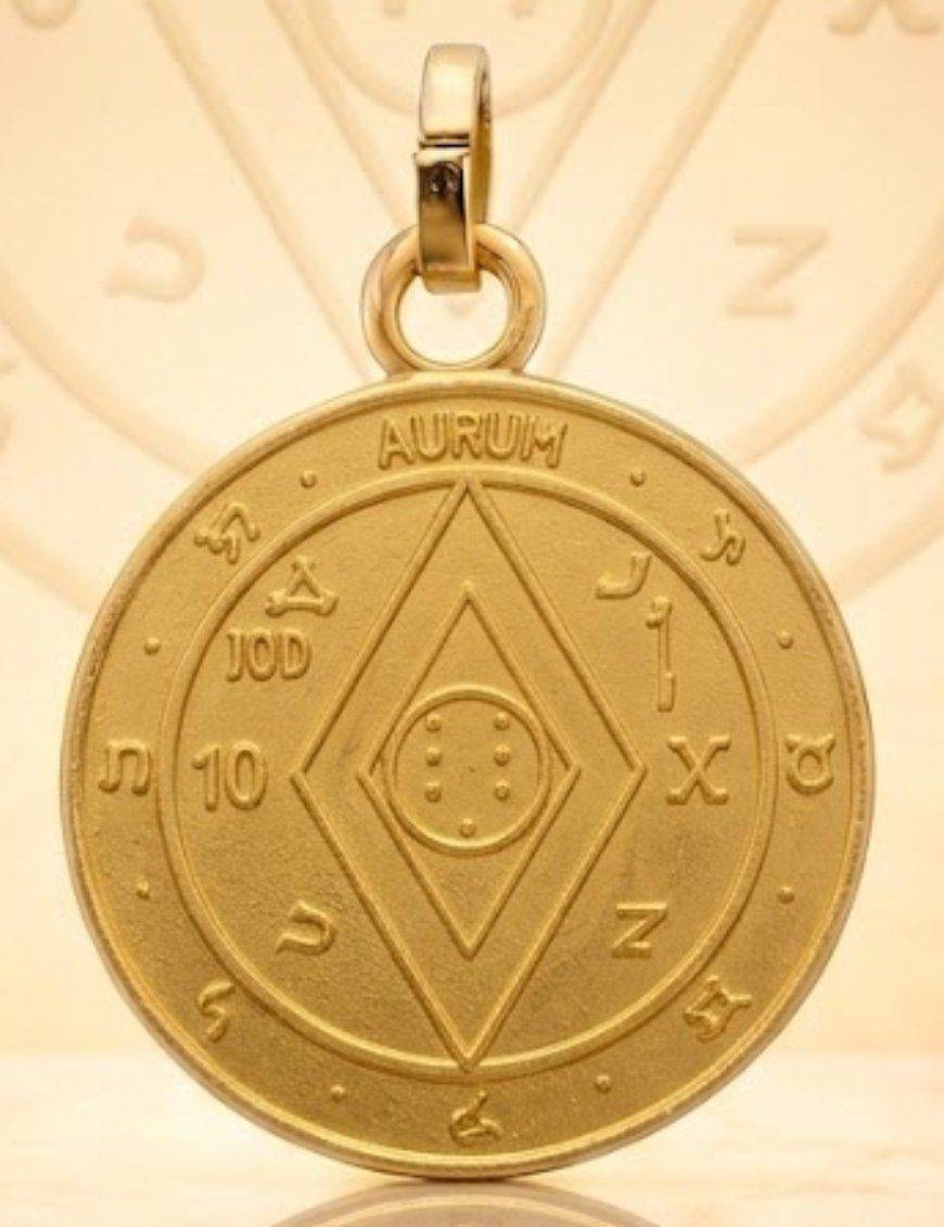 Pentacle de la richesse - Médaille talismanique - 3cm