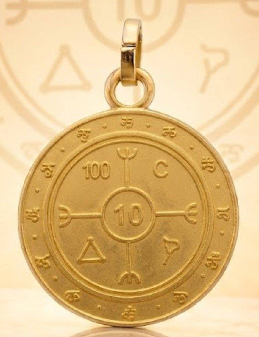 Pentacle de désenvoutement - Médaille talismanique - 3cm