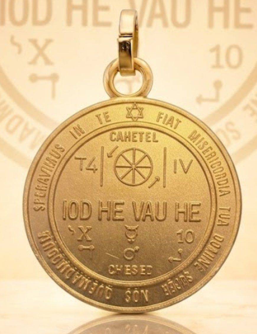 Pentacle de réussite commerciale - Médaille talismanique - 3cm