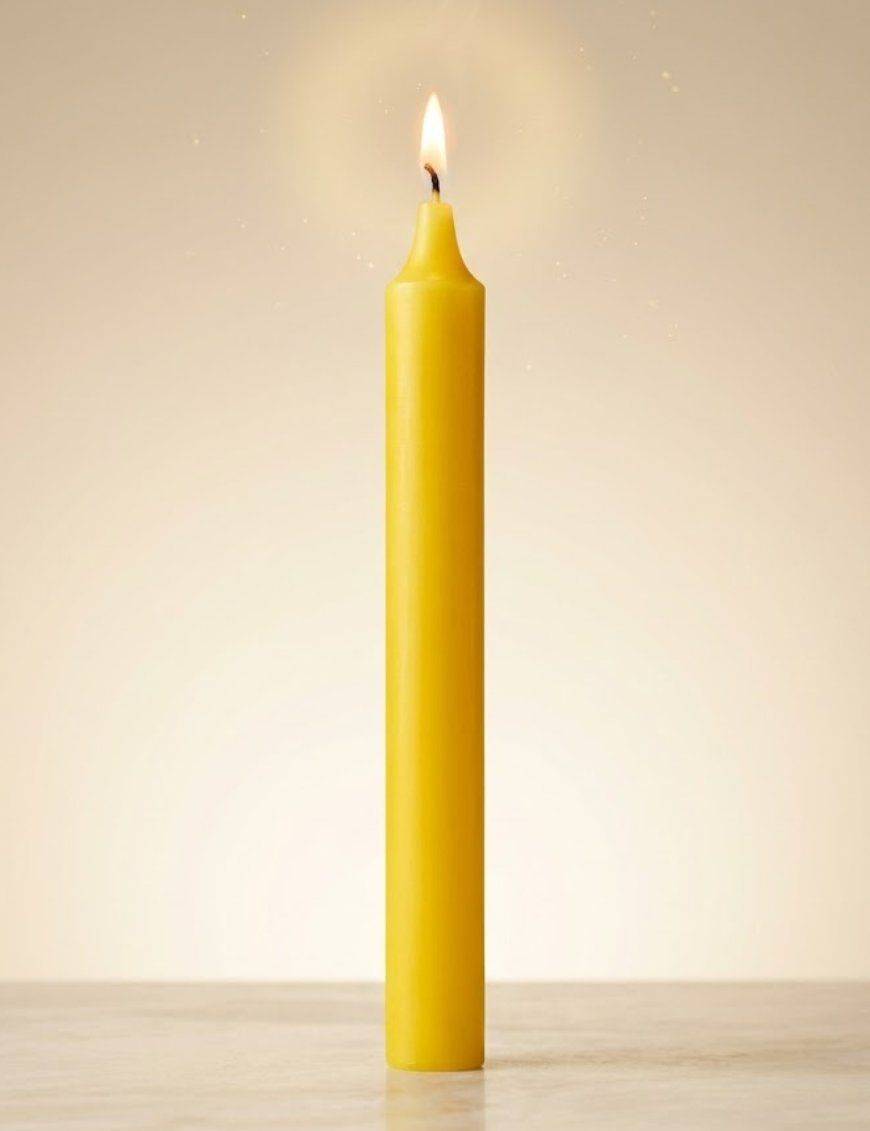 Bougie - Jaune Vif
