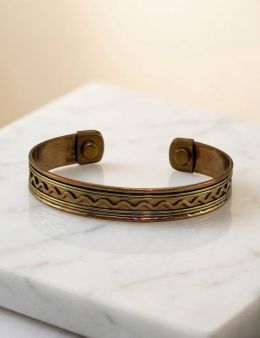 Bracelet en cuivre Magnétique - Vague
