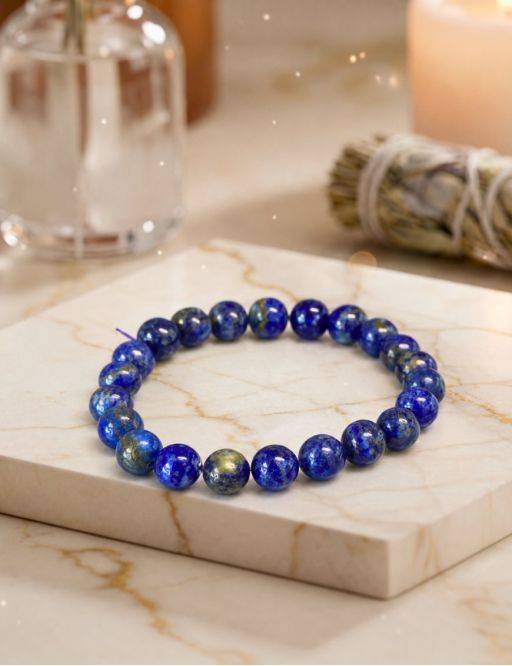 Bracelet perles 8mm - Lapis Lazuli - Qualité supérieur