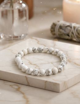 Bracelet perles 8mm - Howlite