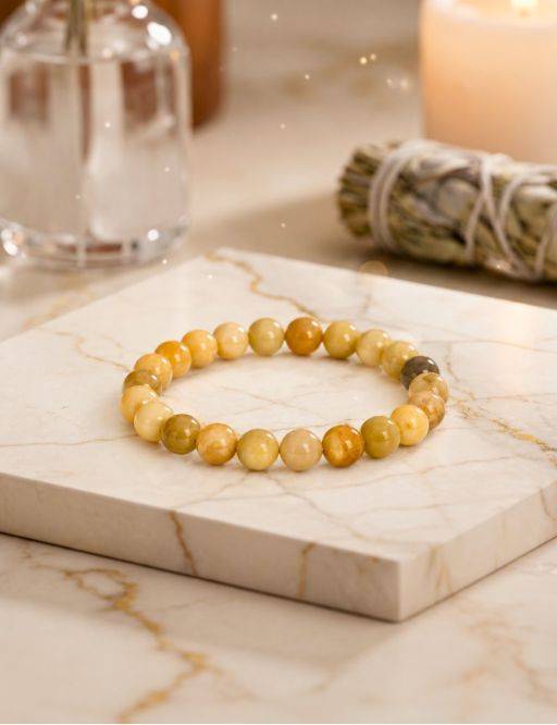 Bracelet perles 8mm - Pierre de soleil