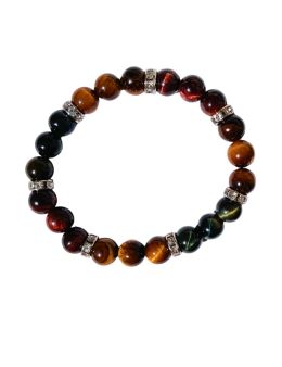 Bracelet Protection Tigre Taureau Faucon 8mm