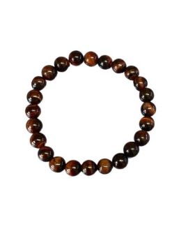 Bracelet perles Oeil de Taureau 8 mm