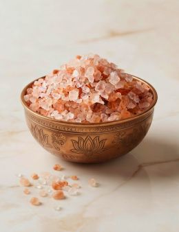 Sel de l'Himalaya en morceaux