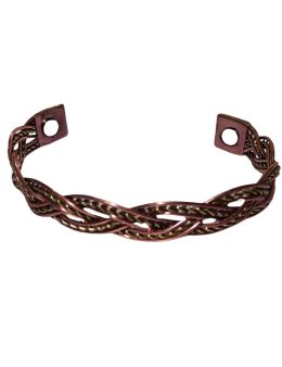 Bracelet Magnétique en Cuivre – Tresse Celtique