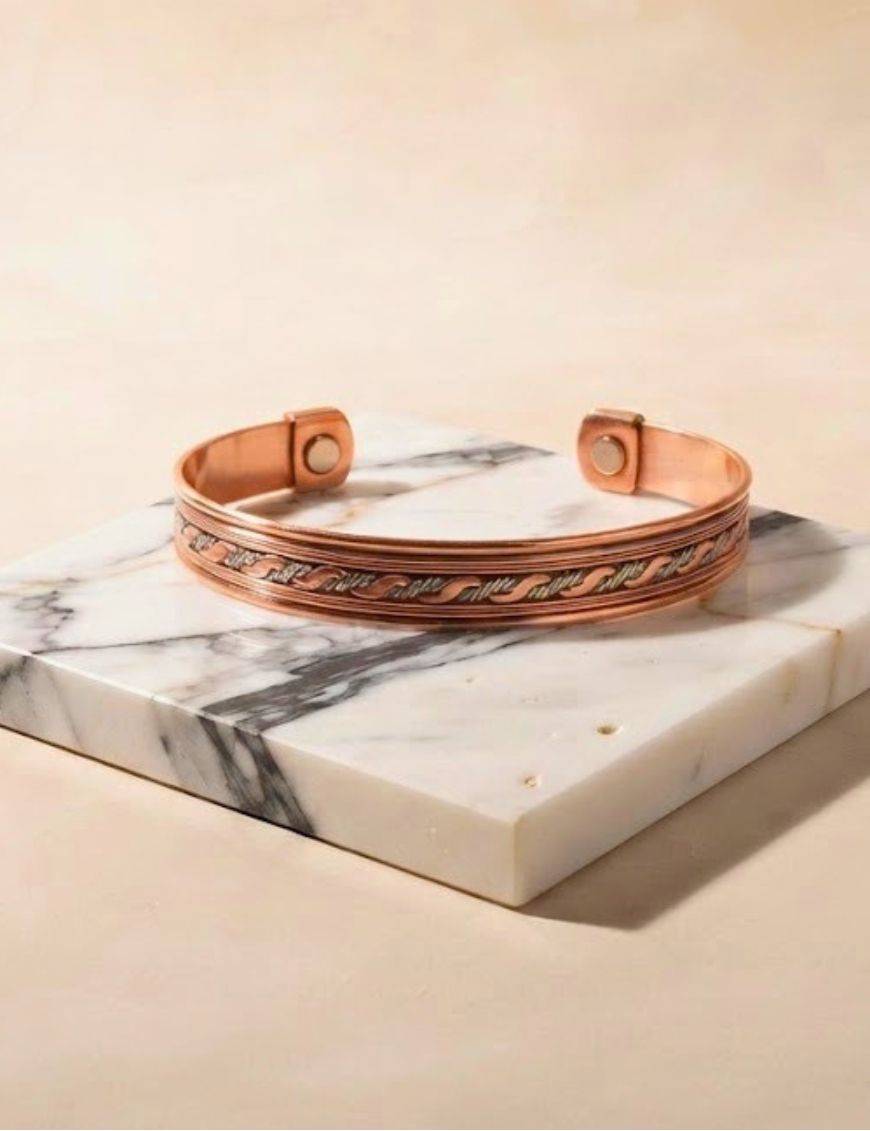 copy ofBracelet magnétique en cuivre Éléphants Porte-Bonheur, chance et sagesse