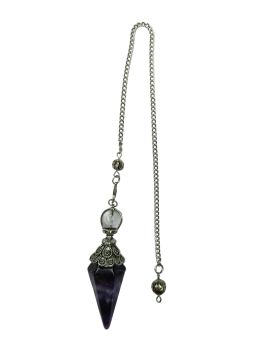 Pendule divinatoire Améthyste cône 6 faces | Spiritualité