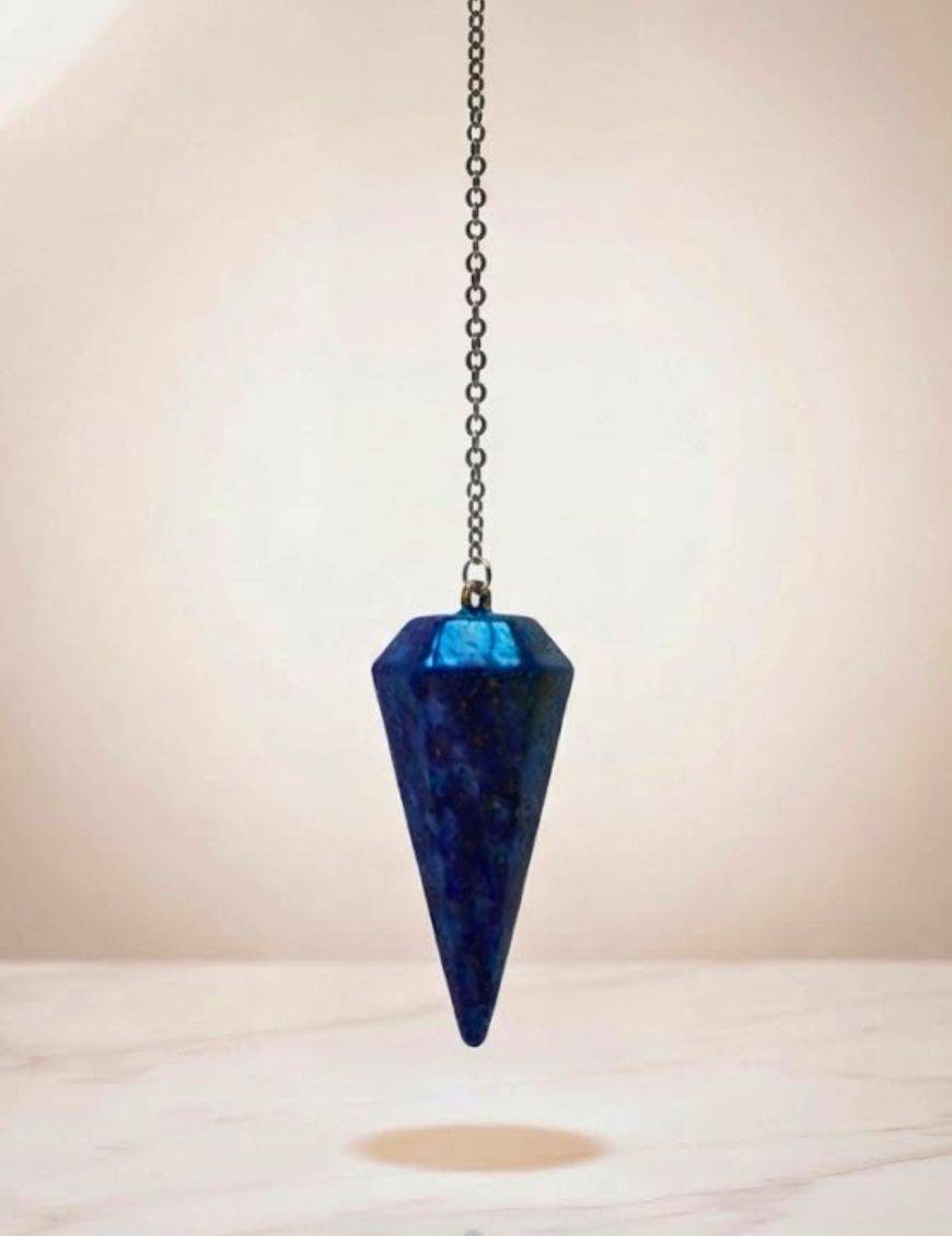 Pendule divinatoire Lapis-Lazuli conique 3.5 cm | Intuition & radiesthésie