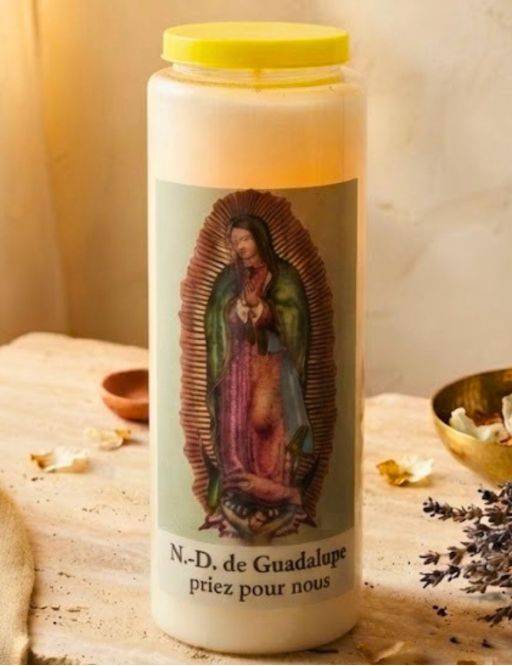 Bougie de neuvaine ND Guadaloupe + prière