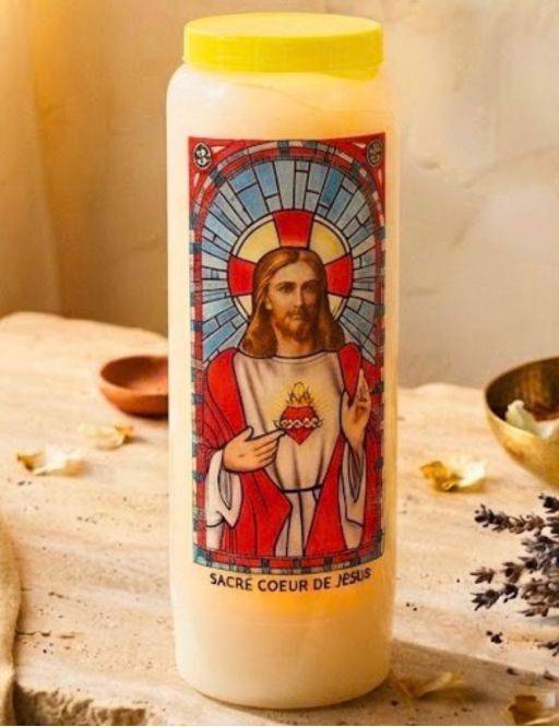Neuvaine vitrail Sacré Cœur de Jésus : confiance et paix