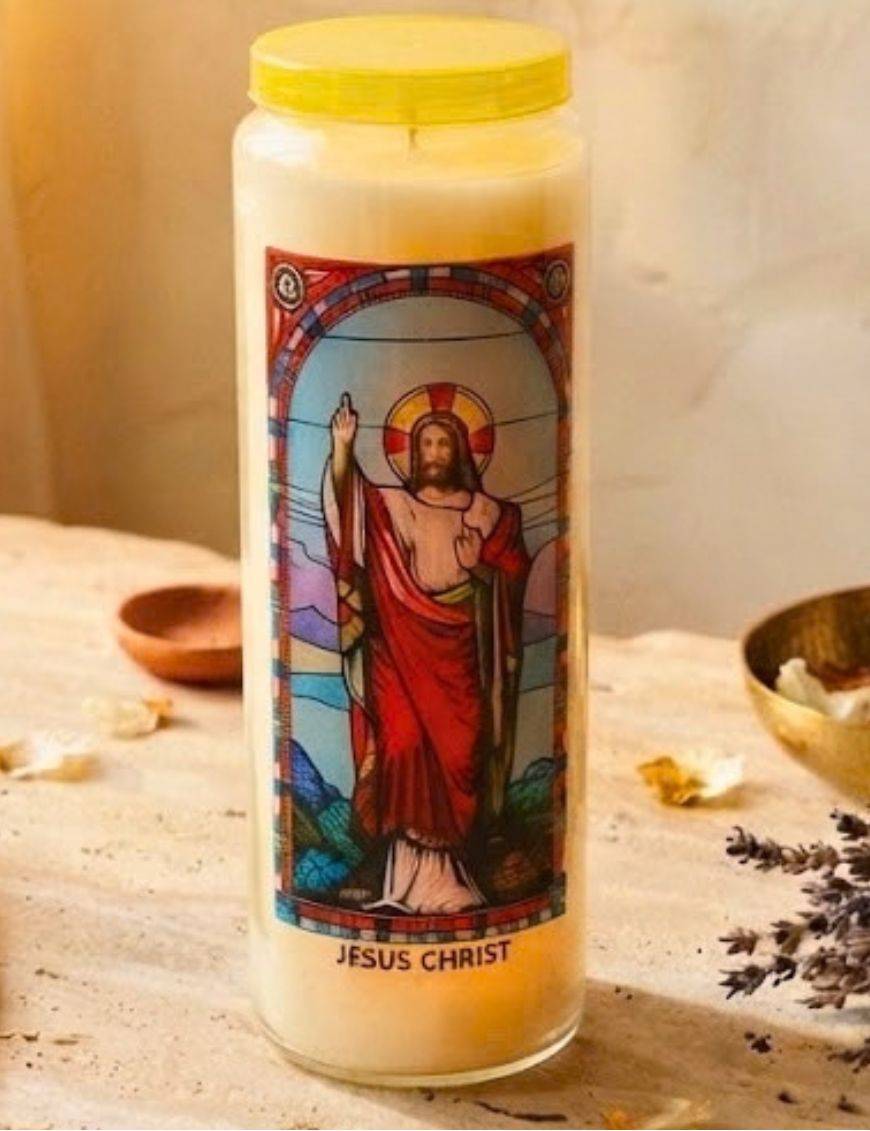 Neuvaine vitrail Jésus Christ : paix du cœur et du foyer