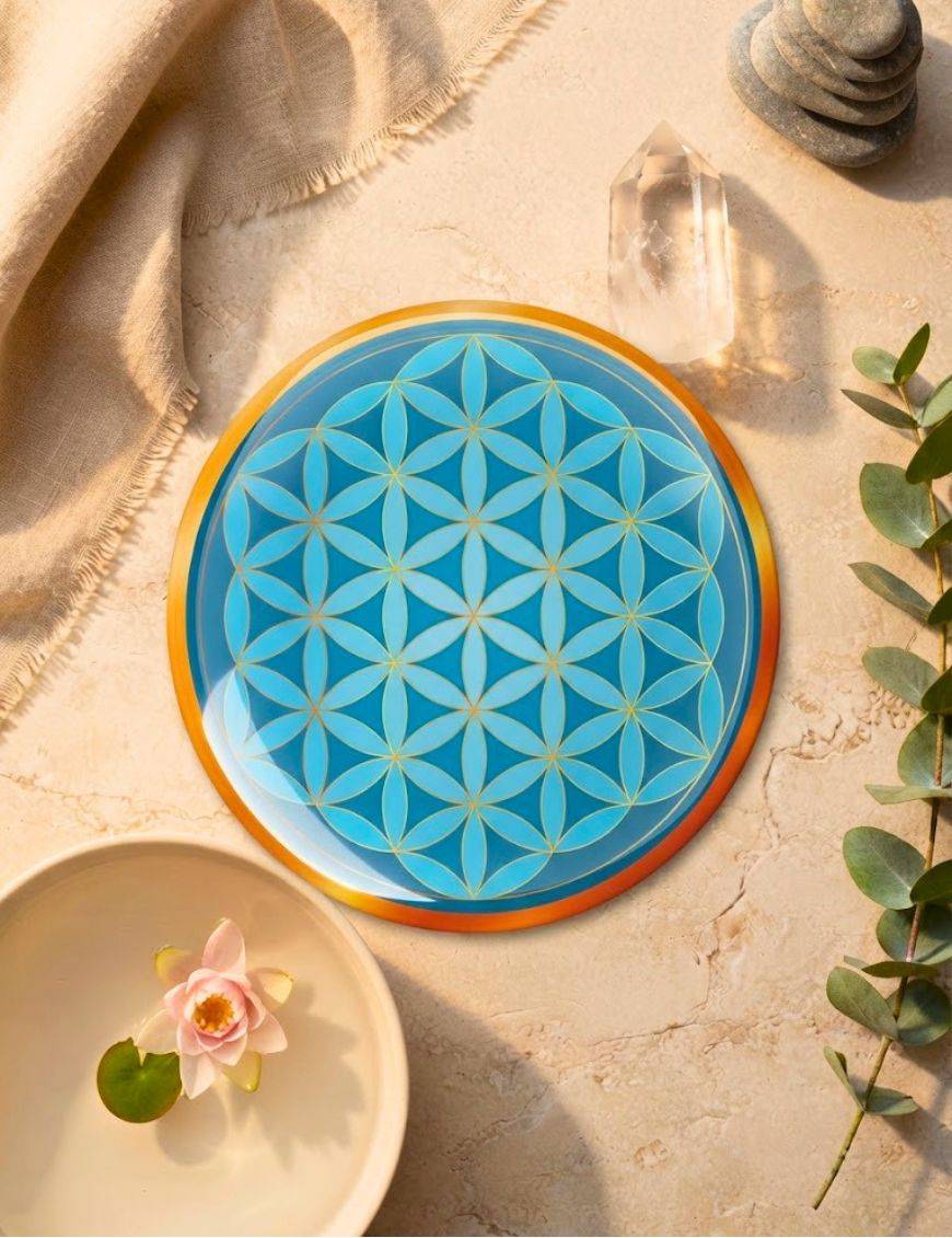 Fleur de vie amour transcendantal - Symbole 3D autocollant