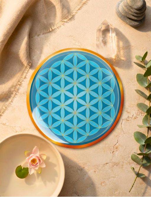 Fleur de vie amour transcendantal - Symbole 3D autocollant