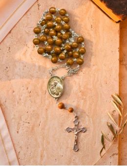 Chapelet de saint Antoine de Padoue, grains plastique