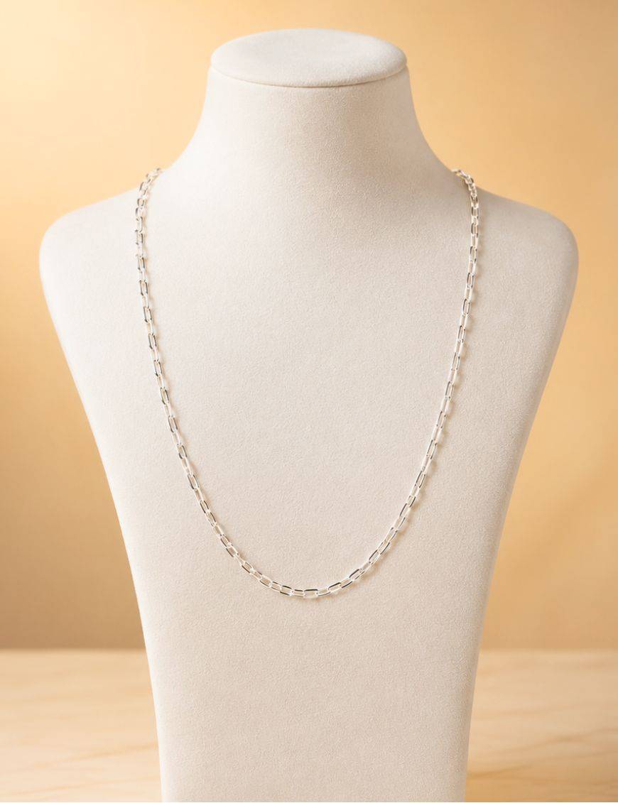 Chaîne en argent 925 - Maillon 3 mm