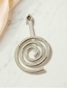 Pendentif Argenté Porte Donut / Pi 