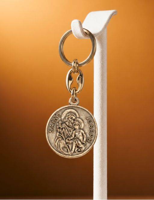 Porte-clé Saint Joseph - Acier
