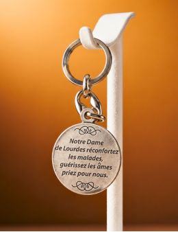Porte-clé Notre Dame de Lourdes - Acier Porte-clé Notre Dame de Lourdes - Acier