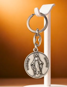 Porte-clé Acier - Vierge Marie 