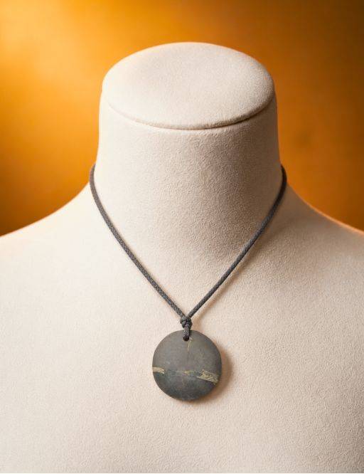Pendentif shungite rond