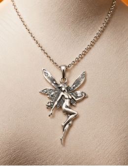 Pendentif ange argent 925 | Gardien bienveillant