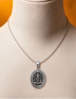 Pendentif Argent /Noir - Ganesh Pendentif Argent /Noir - Ganesh