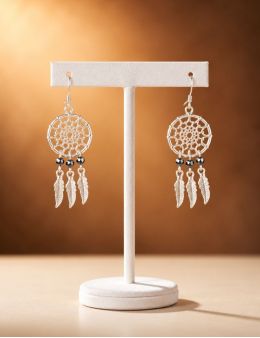 Lot boucles d'oreilles et Pendentif - Noir - Argent