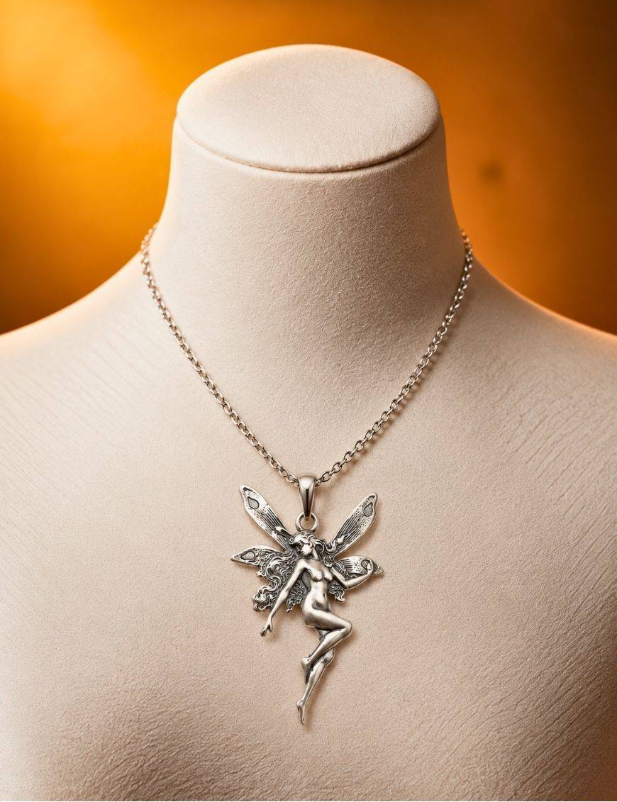 Pendentif ange argent 925 | Gardien bienveillant