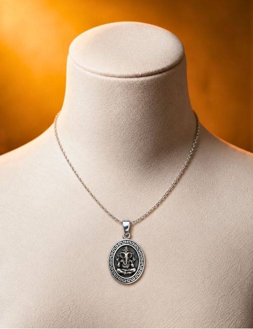 Pendentif Argent /Noir - Ganesh Pendentif Argent /Noir - Ganesh