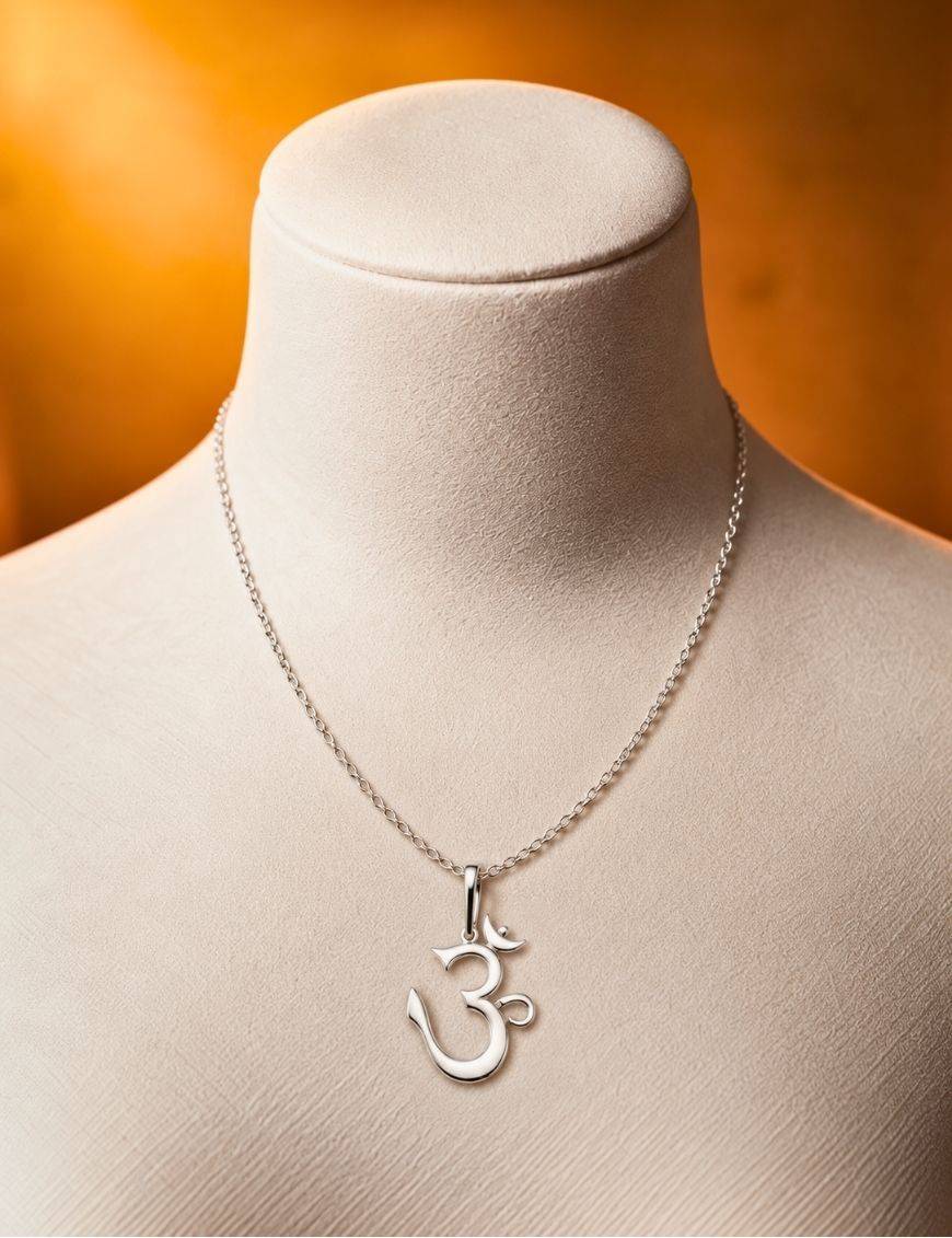 Pendentif en argent Om