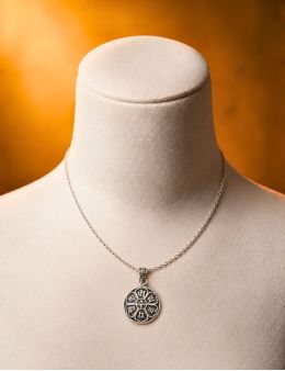 Pendentif Om Mani Padme Hum argent 925