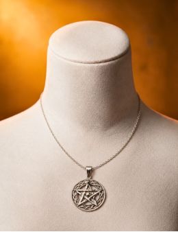 Pendentif pentagramme Argent - Boule