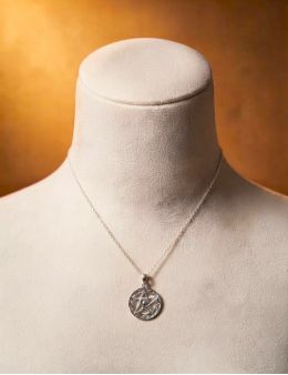 Pendentif pentagramme Argent - Boule