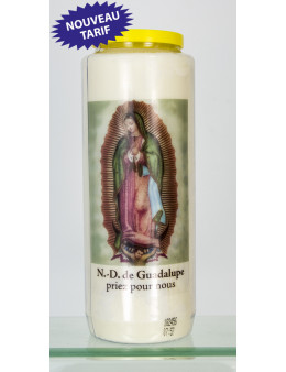 Bougie de neuvaine ND Guadaloupe + prièr