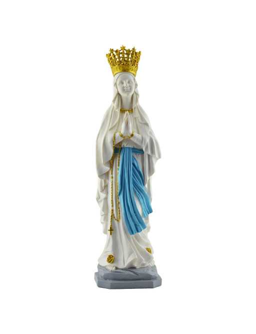 Statue Vierge du Rosaire en résine 30 cm