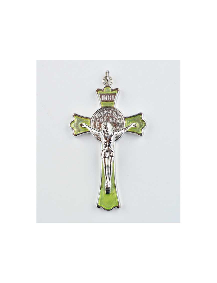 Croix de Saint Benoit 7 cm phosphorescente