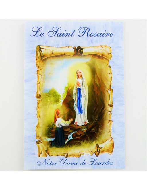 Livret plastifié sur le Saint Rosaire en français