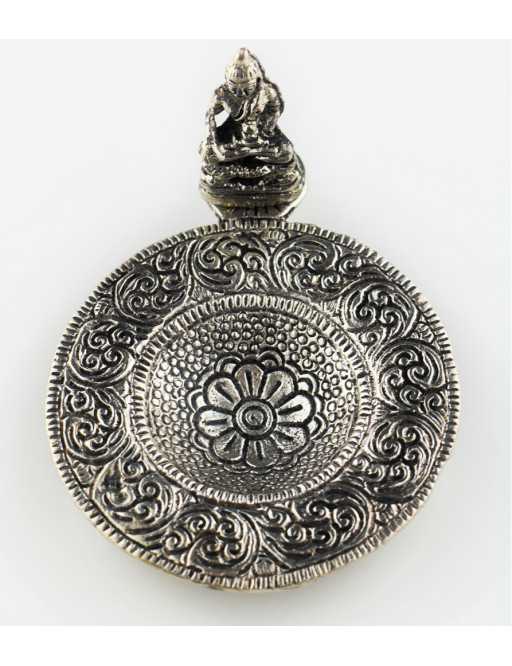 Brûle-encens Bouddha en métal rond Brûle-encens Bouddha en métal rond