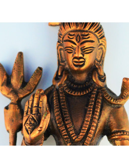Statue cuivre rouge divinités hindou - 13,5 cm