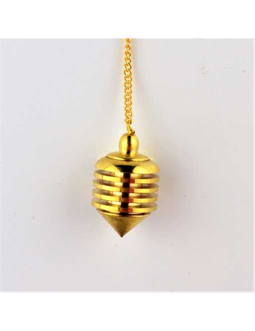 Pendule métal doré ajouré avec chaînette