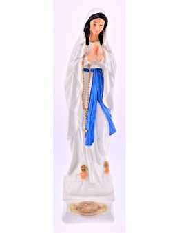 Statuette Notre-Dame de Lourdes céramique 25 cm