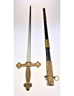 Epée maçonnique lame droit avec étui
