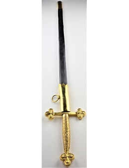 Epée flamboyante maçonnique avec fourreau