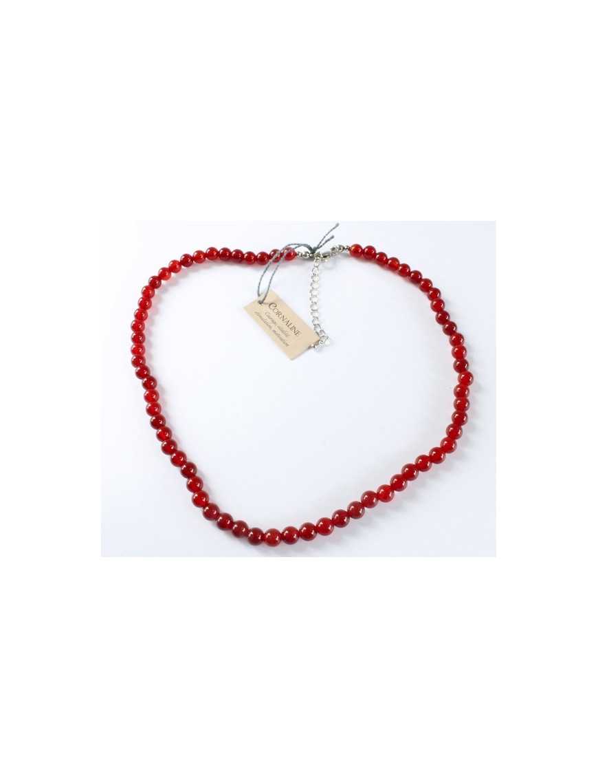 Collier perles rondes en pierre 8 mm
