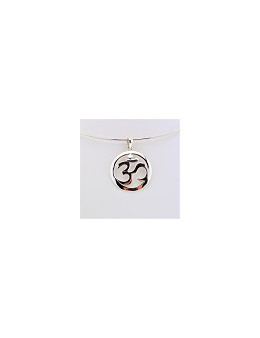 Pendentif argent Om